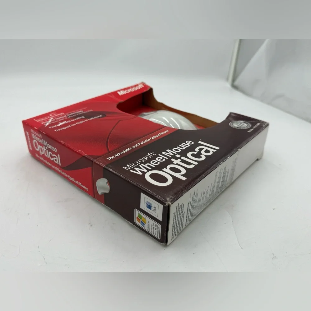 Microsoft Wheel Mouse Optical Vintage Mouse: PC/MAC USB PS2 (New